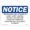Signmission OSHA Notice Sign, 18" Height, 24" Width, Trespassing And Loitering In Lobby Lobby Sign, Landscape OS-NS-D-1824-L-18731 - alternate 1